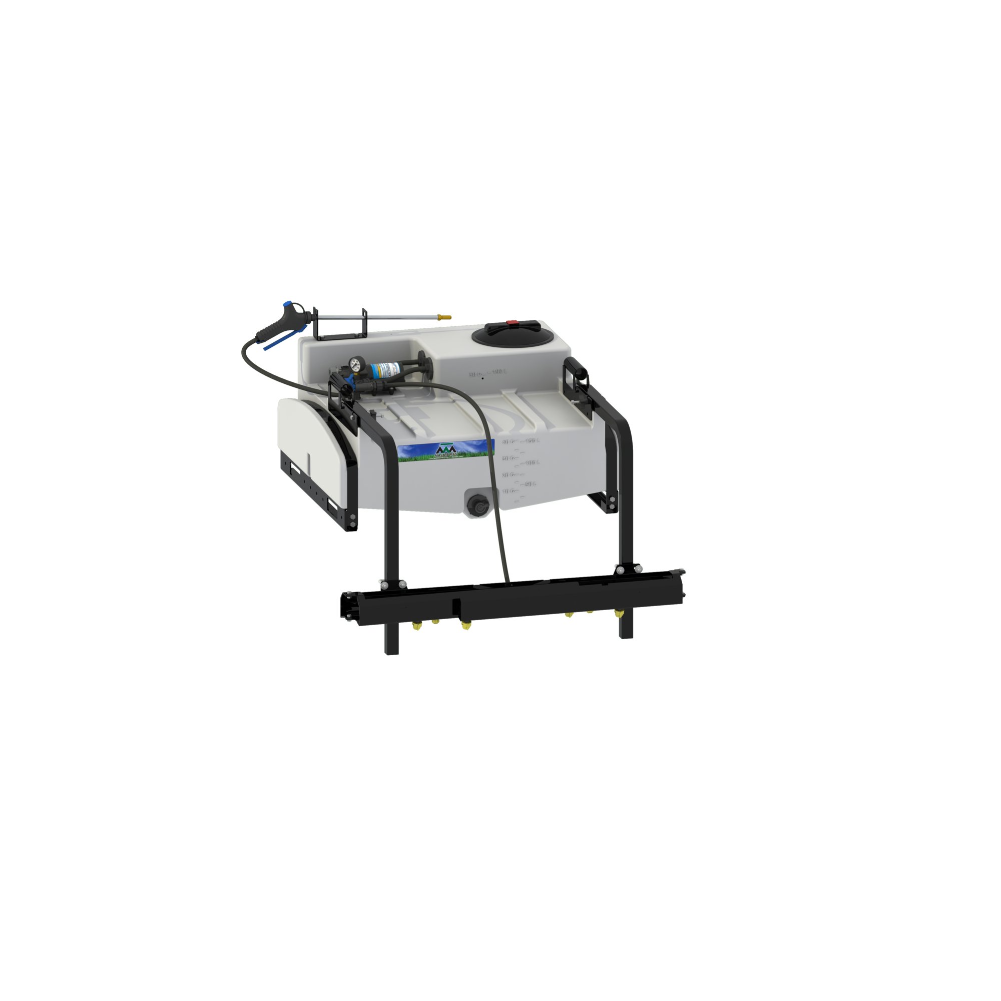 Master MFG, 50-Gal UTV Broadcast Sprayer - 3.0GPM, 10ft. Swath, Tank Size 50 Gal, Flow 3 GPM, Pressure 60 PSI, Model# UNP-51-050D-MM
